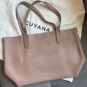 Cuyana Small Structured Leather Tote